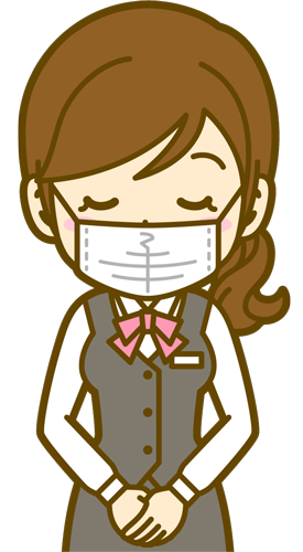 可能な限りマスク着用をお願いしております。